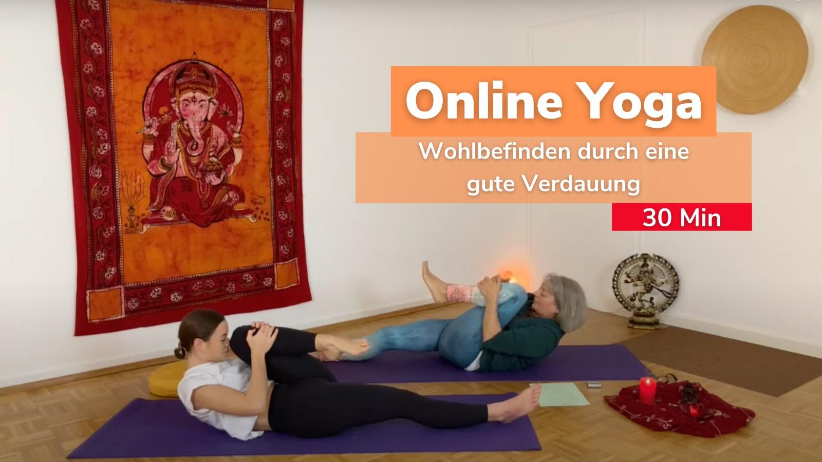 Online Yoga, Wohlbefinden durch eine gute Verdauung, 30 min